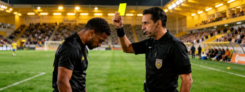 本场主裁判在以往比赛中向球员出示黄牌进行警告